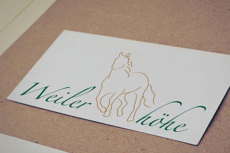Logodesign für den Pferdehof Weilerhöhe