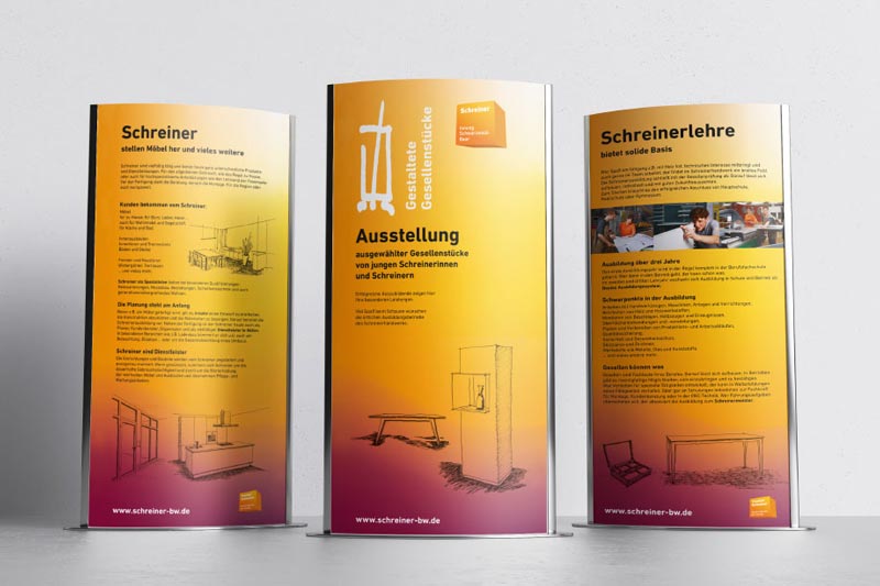 Rollups_Gestaltung_Grafik-Design_Iris_Hachtroudian_eswirdeinmal_Printdesign_Stuttgart Corporate Design, Logogestaltung, Illustration und Webdesign von eswirdeinmal - Grafikdesign aus Stuttgart von Iris Hachtroudian