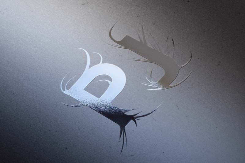 Logo aus den Initialen PJ für einen Fotografen